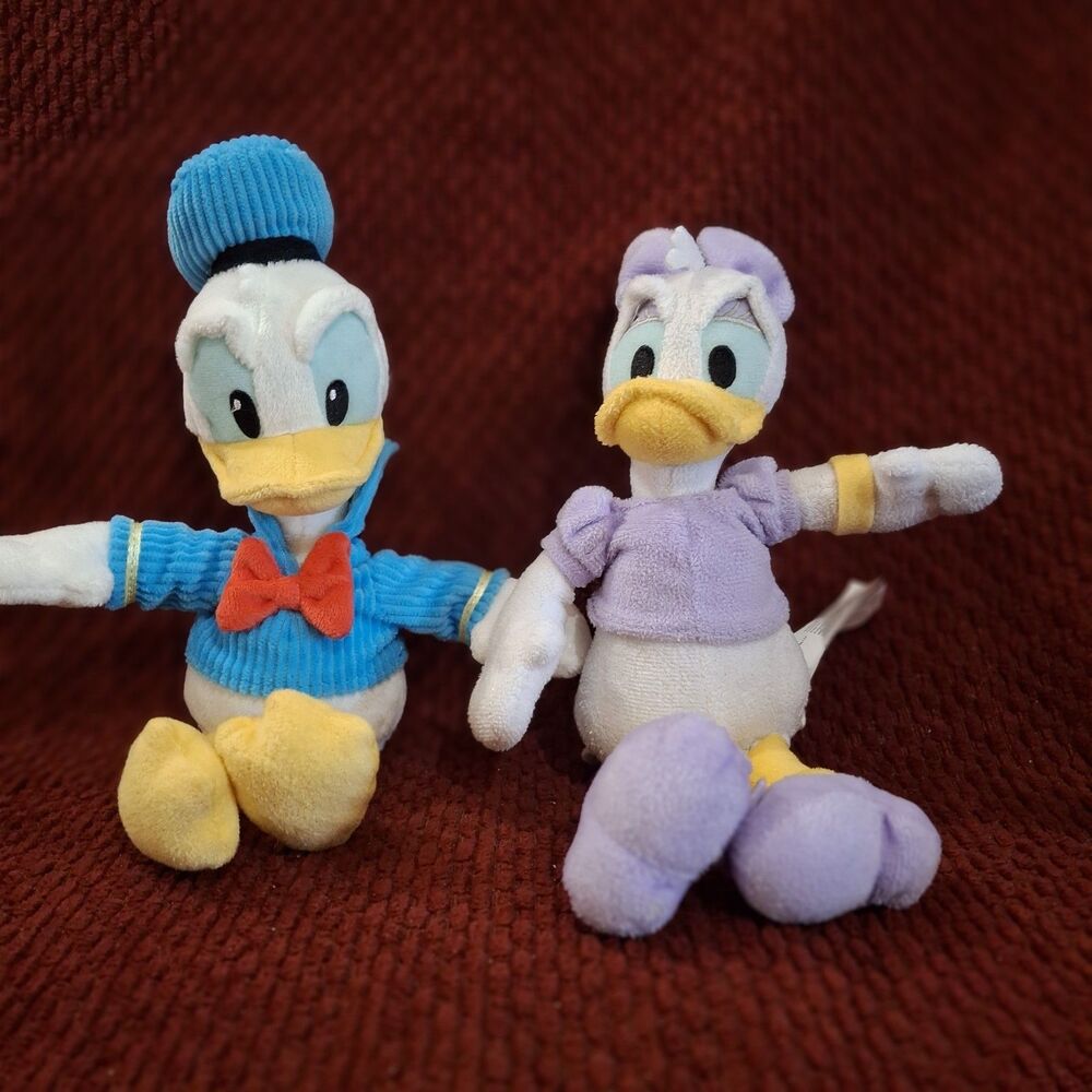 Disney Daisy And Donald Duck 10"  Plush Stuffed Animal Toy